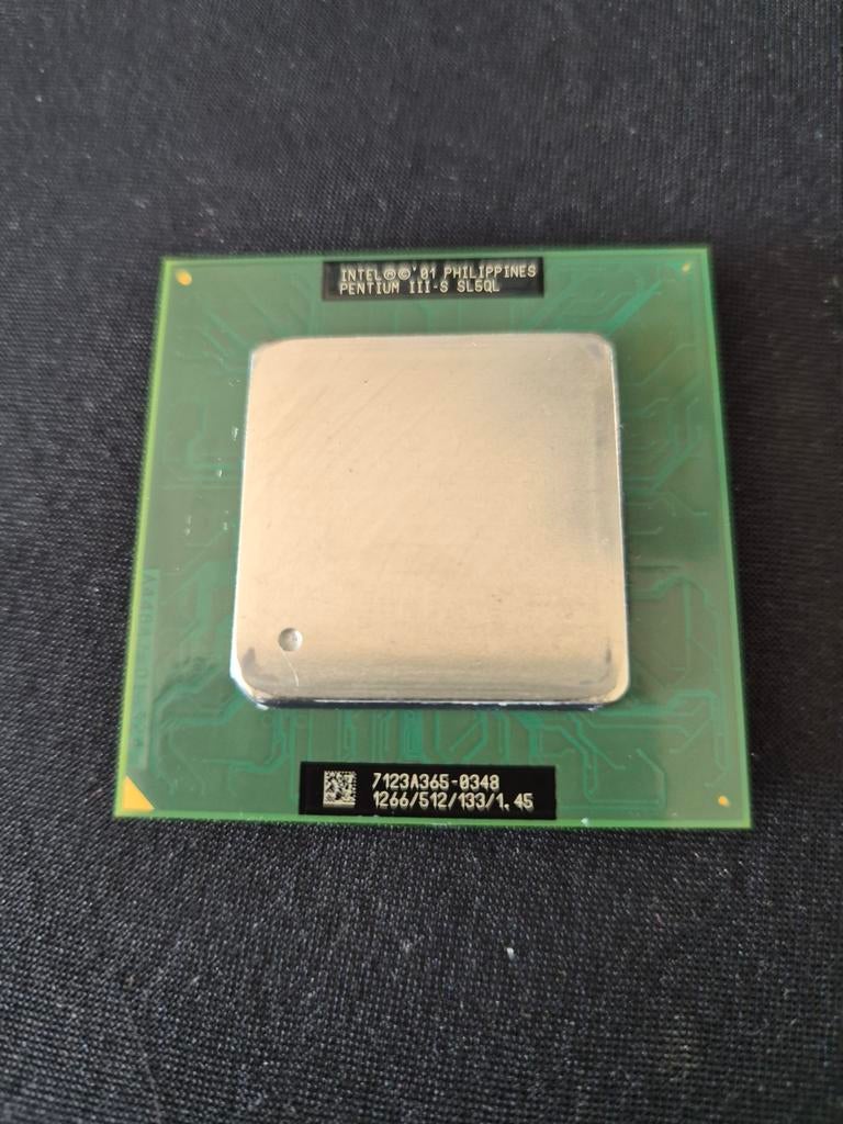 Intel Pentium III-S SL5QL Socket 370  1266/512/133/1.45 CPU, Computers en Software, Processors, Gebruikt, 2-core, Minder dan 2 Ghz