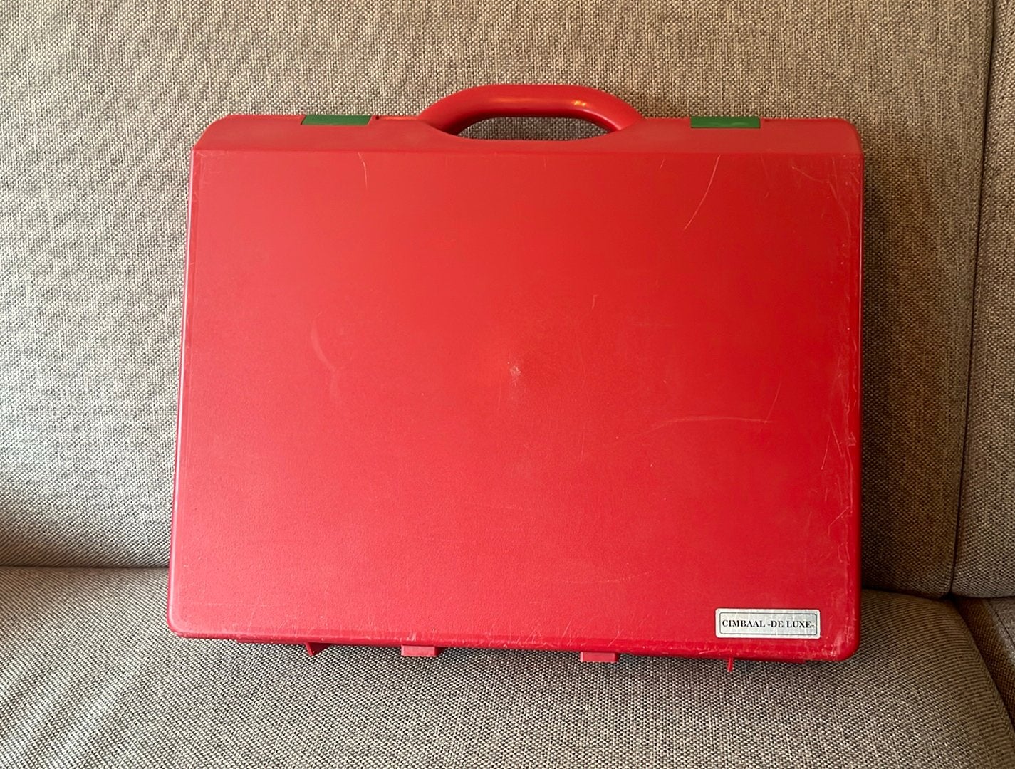 Opbergkoffer voor melodieharp/cymbaal, Ophalen, Gebruikt