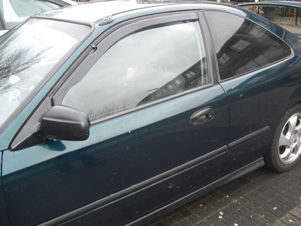 Zijwindschermen Honda raamspoilers donker getint oa Civic, Ophalen of Verzenden, Nieuw