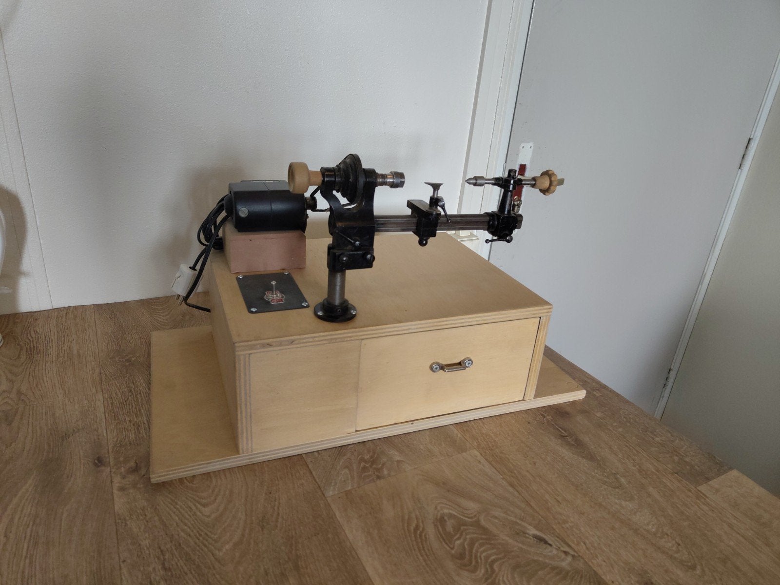 Draaibank met lade en accessoires, Ophalen, Gebruikt, Metaaldraaibank, Minder dan 500 mm