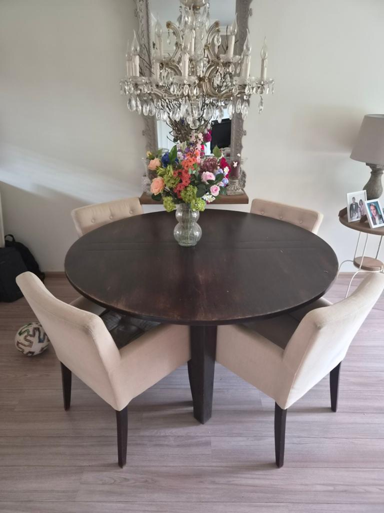4 mooie eetkamerstoelen, Gebruikt, Overige kleuren, Ophalen of Verzenden, Vier