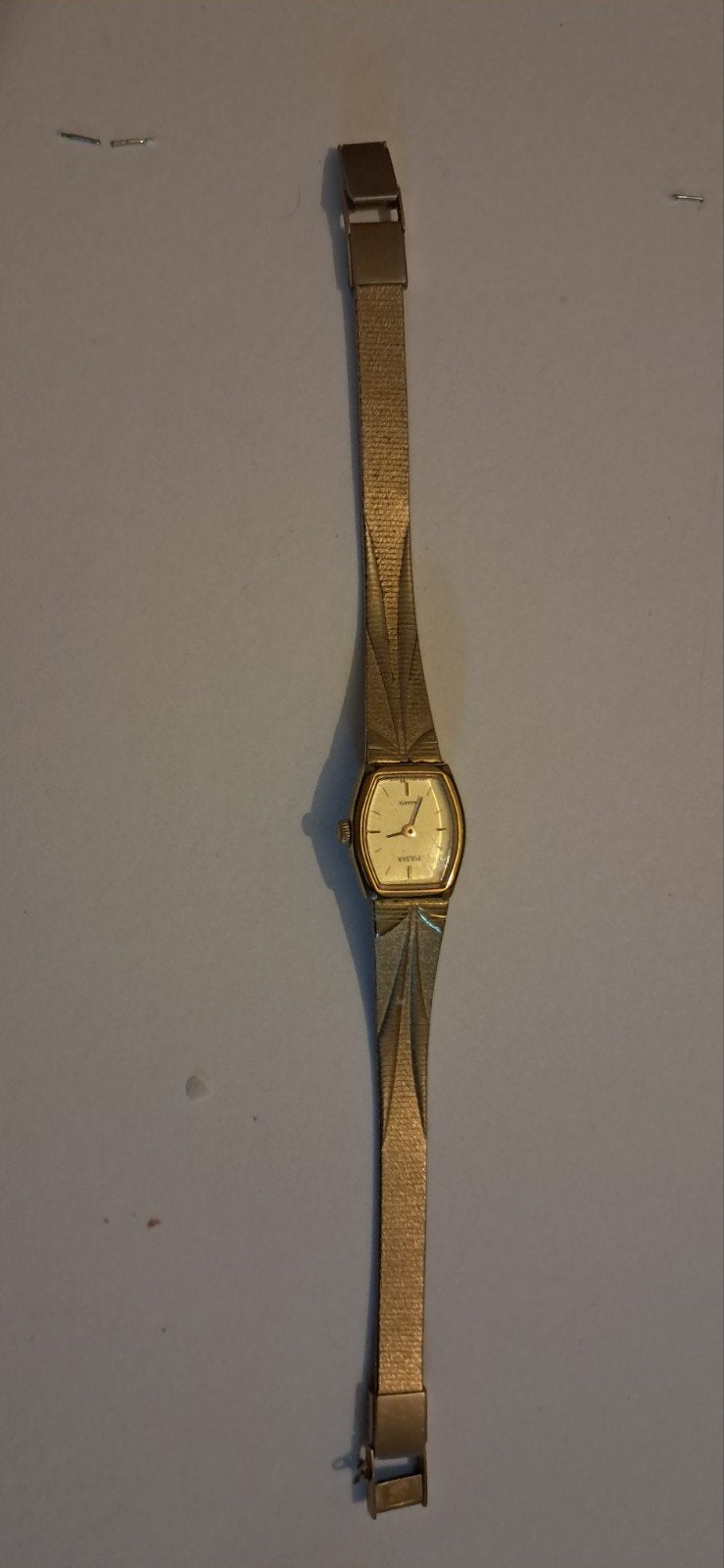 Vintage Pulsar Dameshorloge Goudkleurig Jaren '80/'90, Overige merken, Overige materialen, Gebruikt, Polshorloge