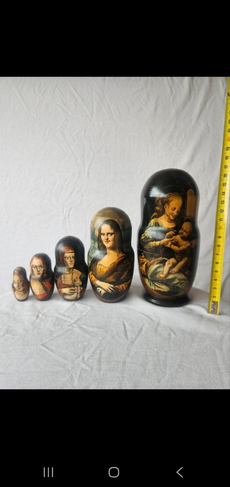 Matroesjka Leonardo da Vinci - 5-delige set, Ophalen of Verzenden, Gebruikt