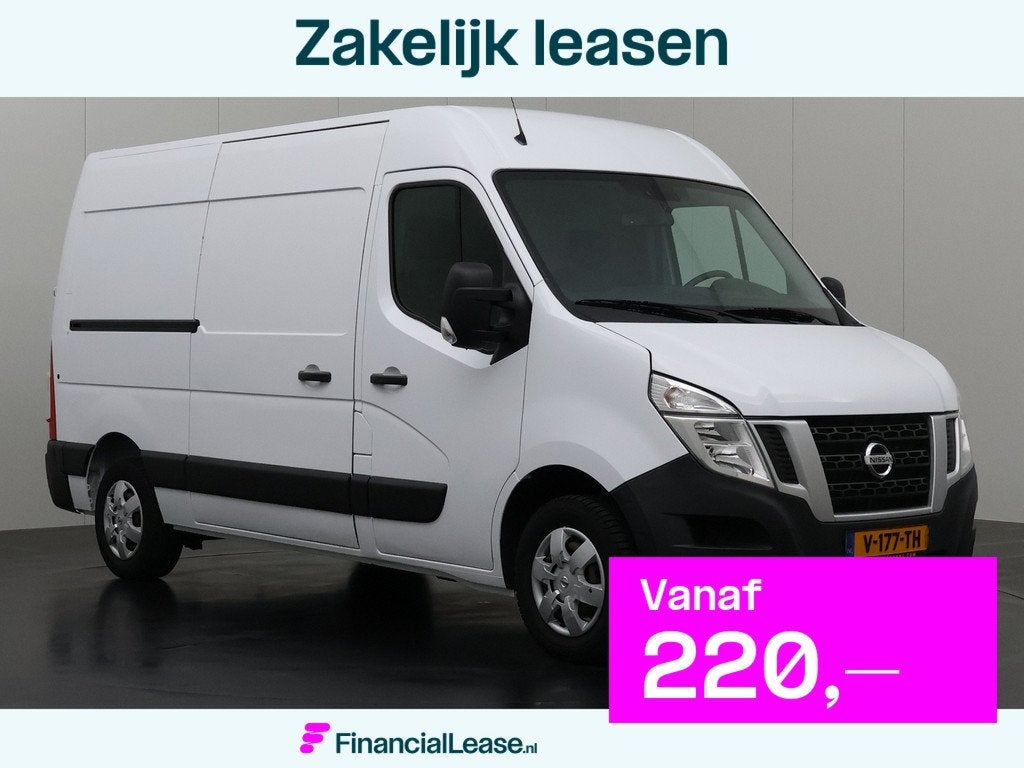 Nissan NV400 2.3DCi 130PK L2H2 Optima | Airco | Cruise | Cam, Stof, Gebruikt, 4 cilinders, 2500 kg