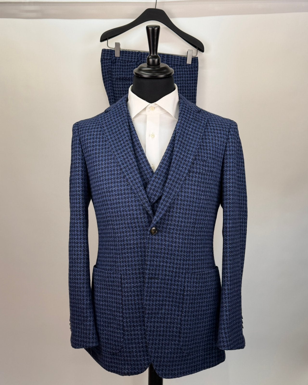 Suitsupply 3 piece suit blue 50, Kleding | Heren, Kostuums en Colberts, Ophalen of Verzenden, Zo goed als nieuw, Maat 48/50 (M)