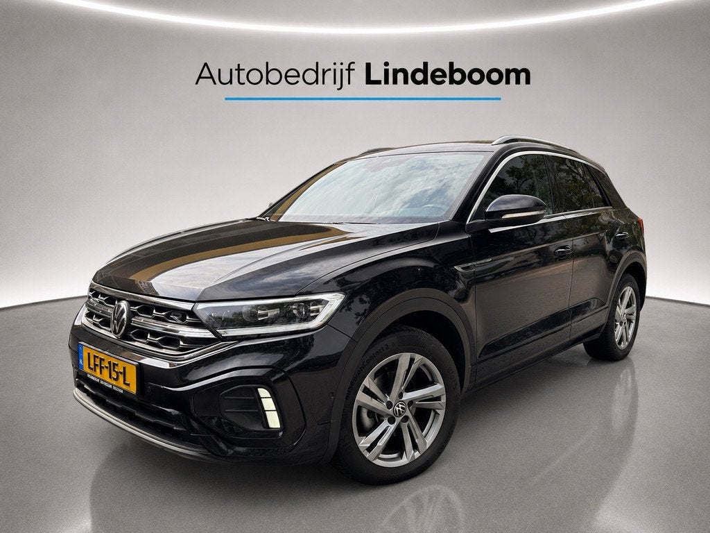 Volkswagen T-ROC 1.5 TSI R-Line Acc, Trekhaak, All Season ba, Auto's, Volkswagen, 4 cilinders, 150 pk, Zwart, Bedrijf