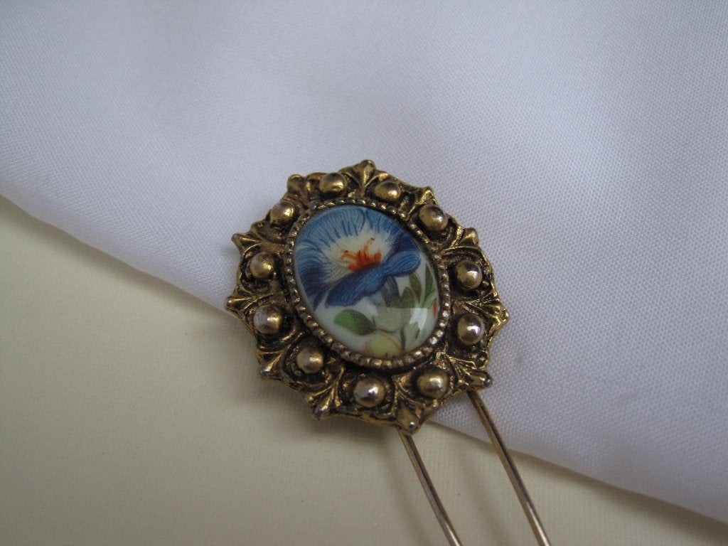 das clip/ kunststof bloem cabochon, Verzenden, Zo goed als nieuw