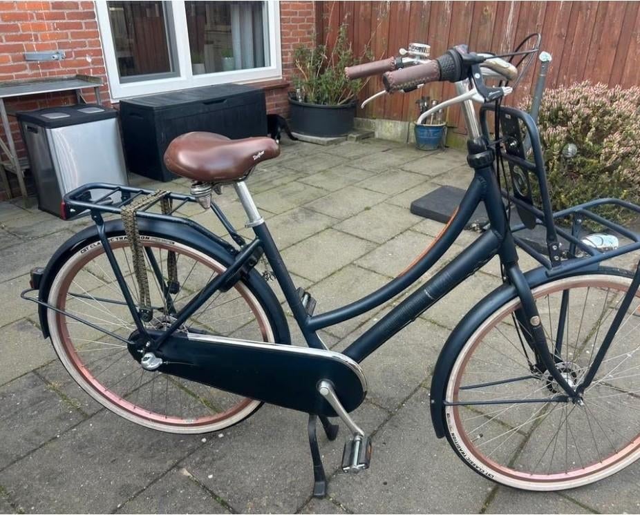 Cortina U4 damesfiets met voordrager, Overige merken, Gebruikt, Versnellingen, 56 cm of meer