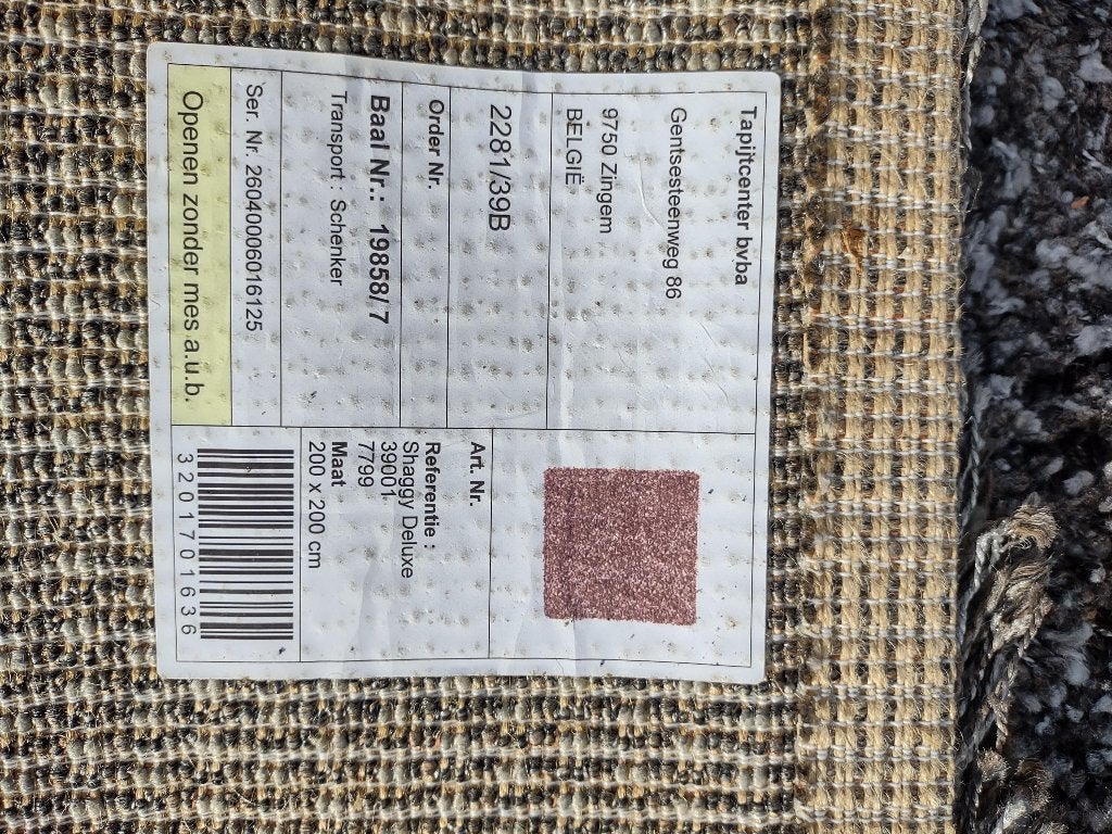 Hoogpolig vloerkleed Shaggy de Luxe taupe, Ophalen, Gebruikt, 200 cm of meer, 200 cm of meer