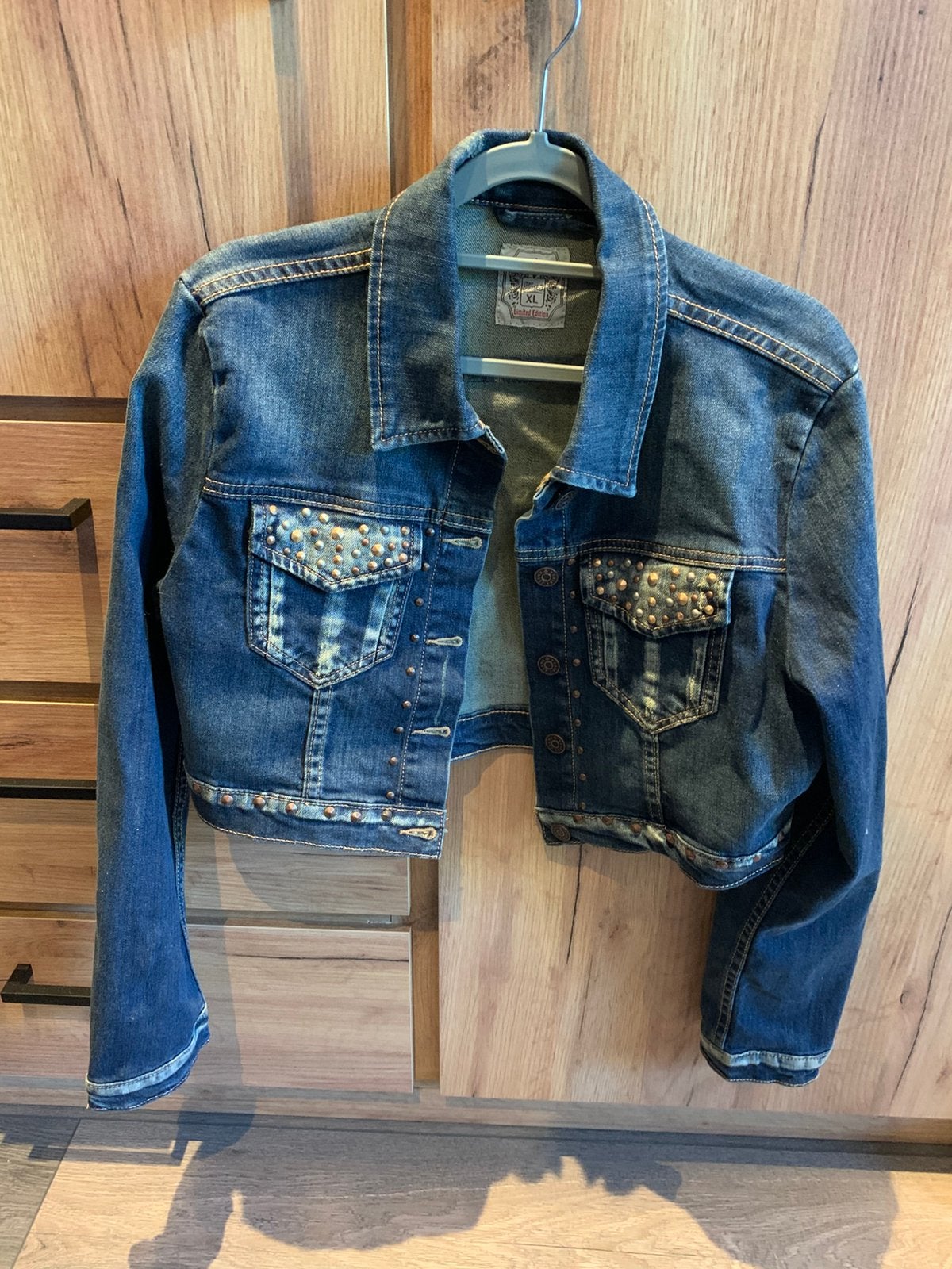 Spijkerjas kort maat xl, Ophalen of Verzenden, Nieuw, Maat 42/44 (L), Blauw
