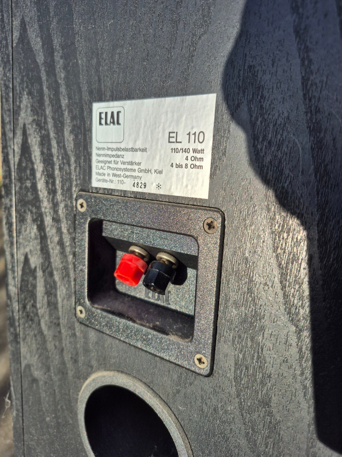 ELAC EL 110 Vloerstaande Luidsprekers - 110/140 Watt, Vloerstaande luidspreker, Gebruikt, 120 tot 150 watt, Basreflex