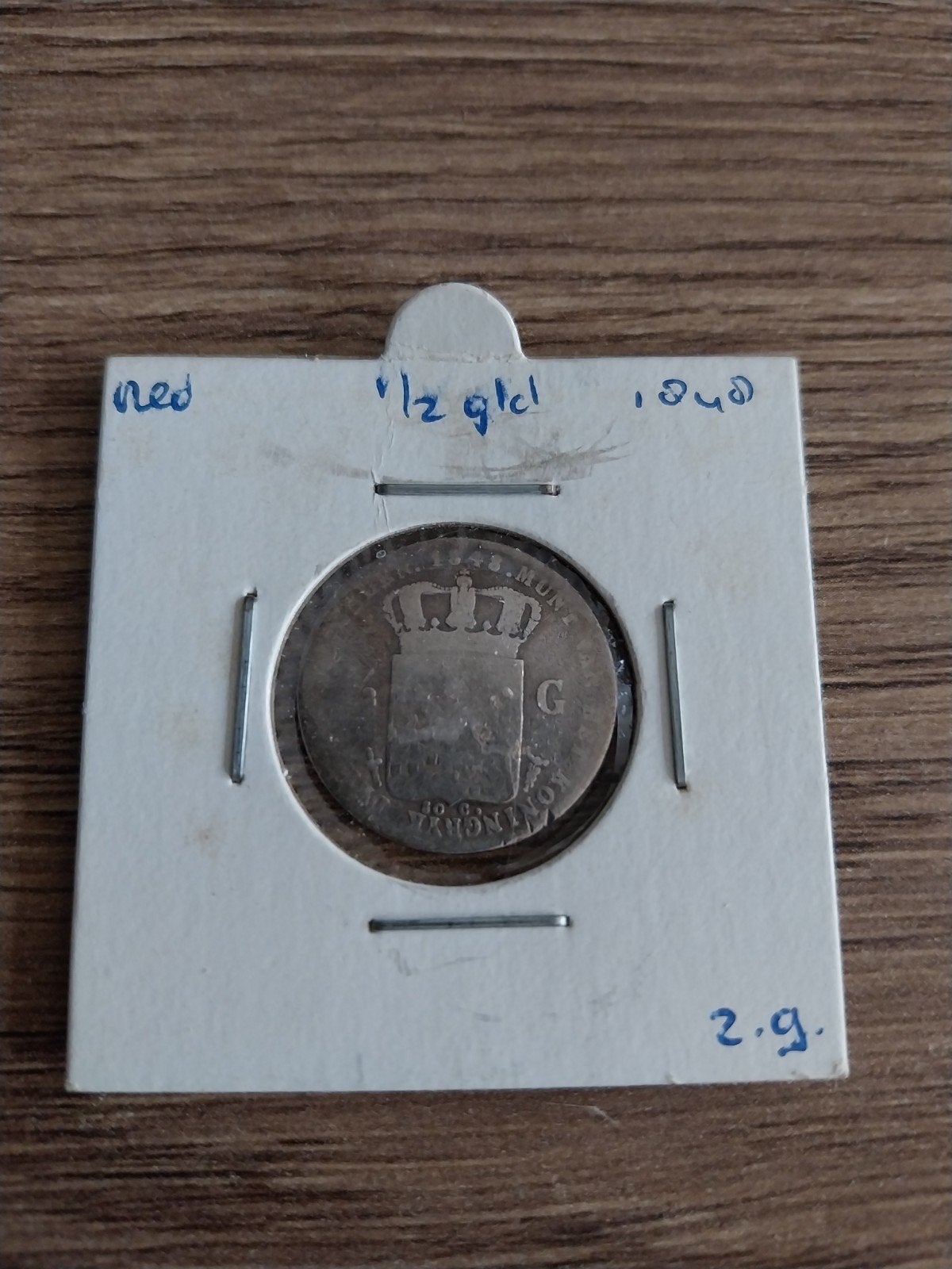Zilveren halve gulden 1848 Koning Willem I, ½ gulden, Zilver, Ophalen of Verzenden, Koning Willem I