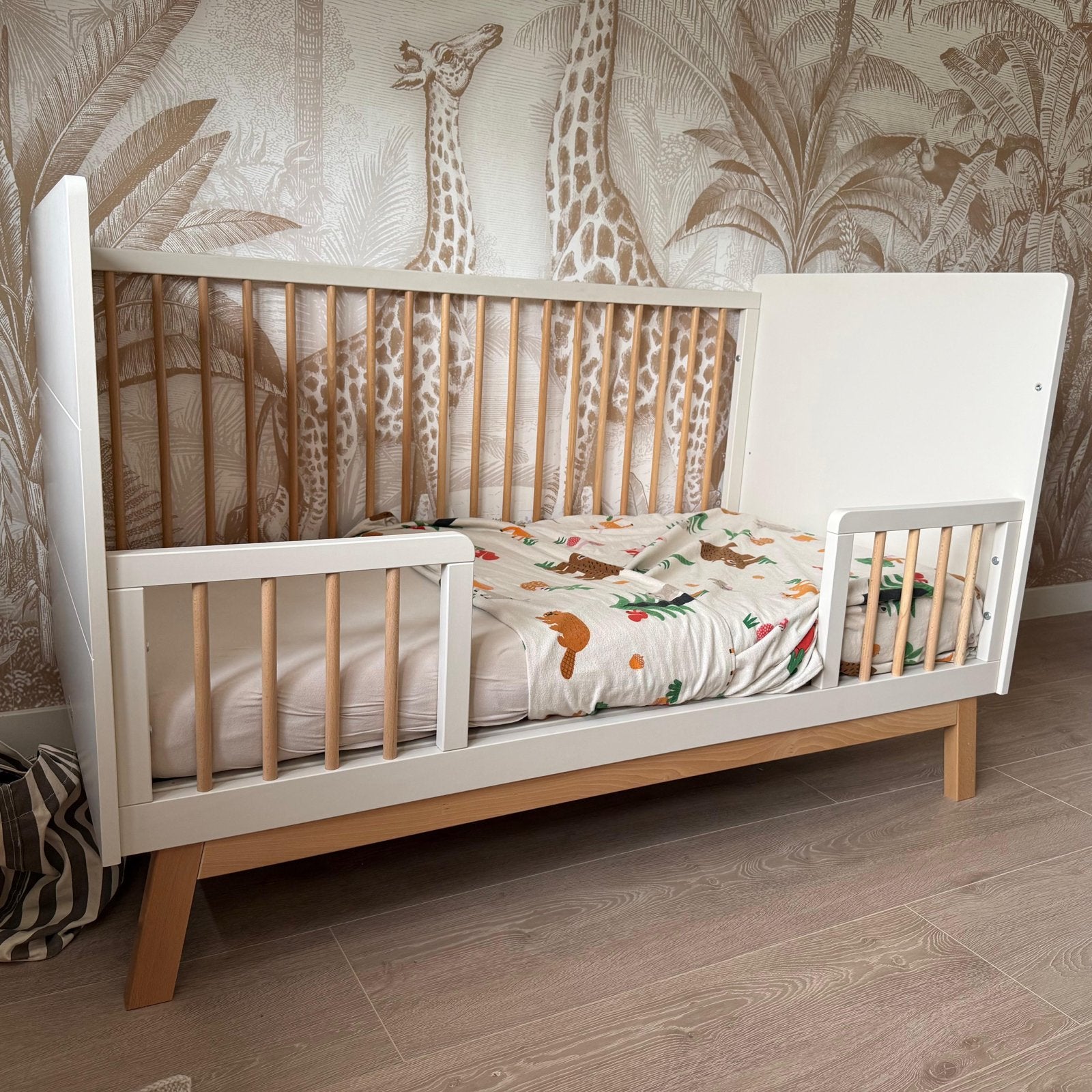 Bopita meegroeiledikant 70x140 Lines Dune/Naturel, Kinderen en Baby's, Kinderkamer | Bedden, Ophalen, 70 tot 85 cm, 140 tot 160 cm