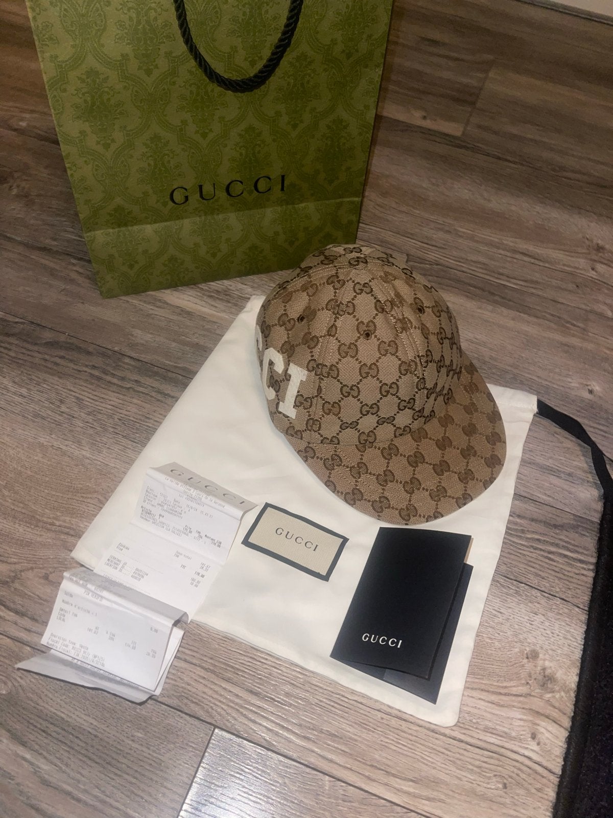 Gucci GG Canvas S Baseballpet met logo origineel, Ophalen of Verzenden, Zo goed als nieuw, One size fits all, Pet