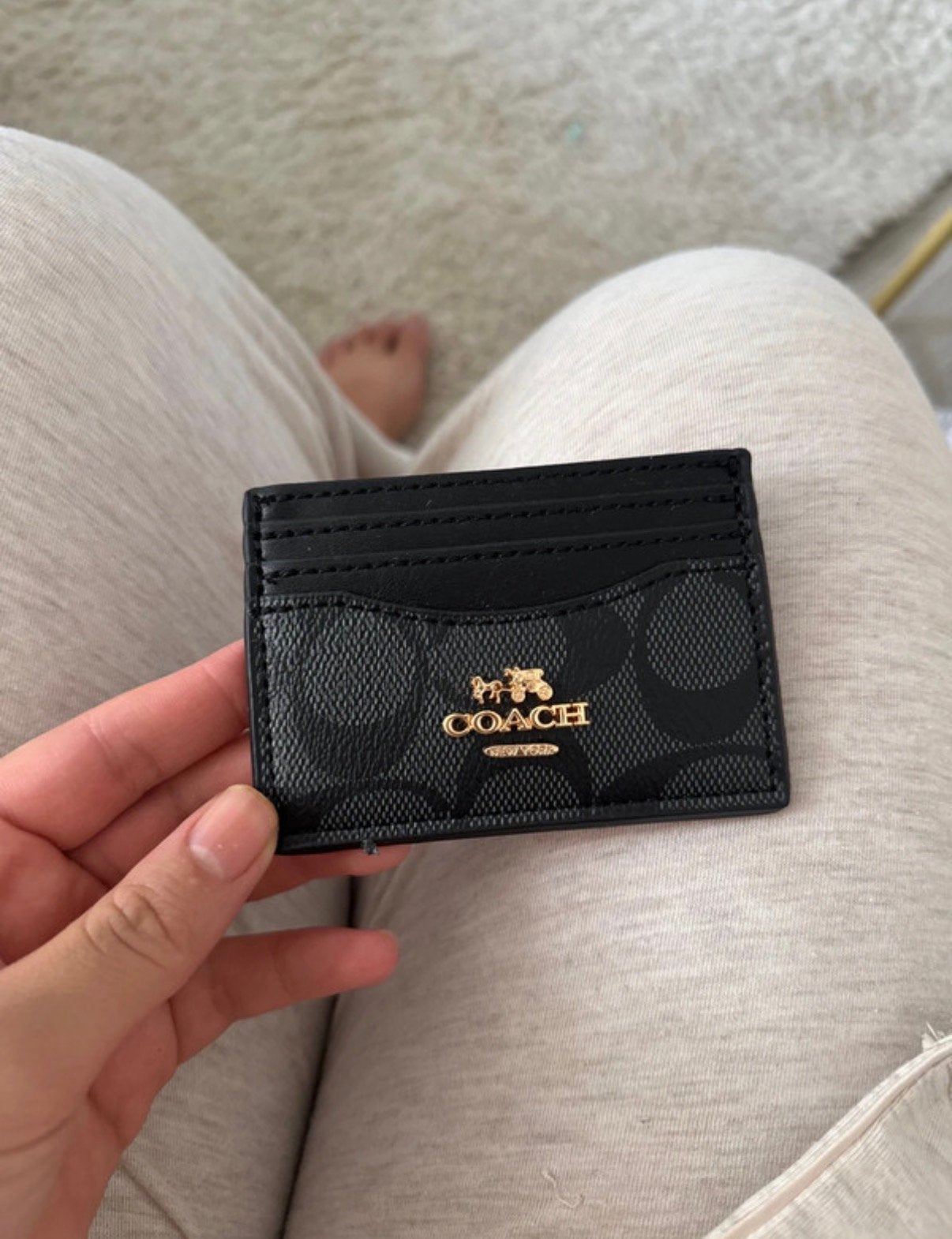 Coach portomonee, Sieraden, Tassen en Uiterlijk, Ophalen, Zo goed als nieuw, Zwart