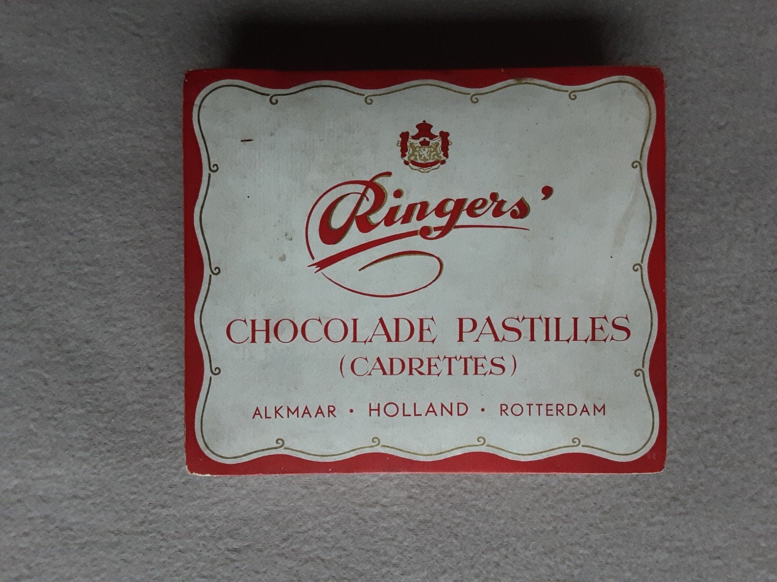 RINGERS CHOCOLADE PASTILLES , Doos., Ophalen of Verzenden
