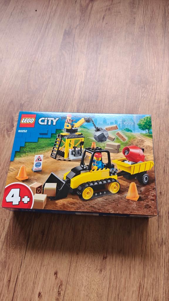 LEGO City 60252 Bouwvoertuigen - Nieuw en Ongeopend, Inclusief minifiguren, City, Lego, Nieuw