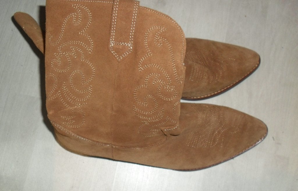 DWARS DWRS cognac bruine suede cowboy cit western laarzen 42, Hoge laarzen, Bruin, Verzenden, DWARS