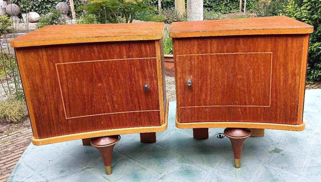 ART DECO nachtkastjes als een set, Antiek en Kunst, Ophalen of Verzenden
