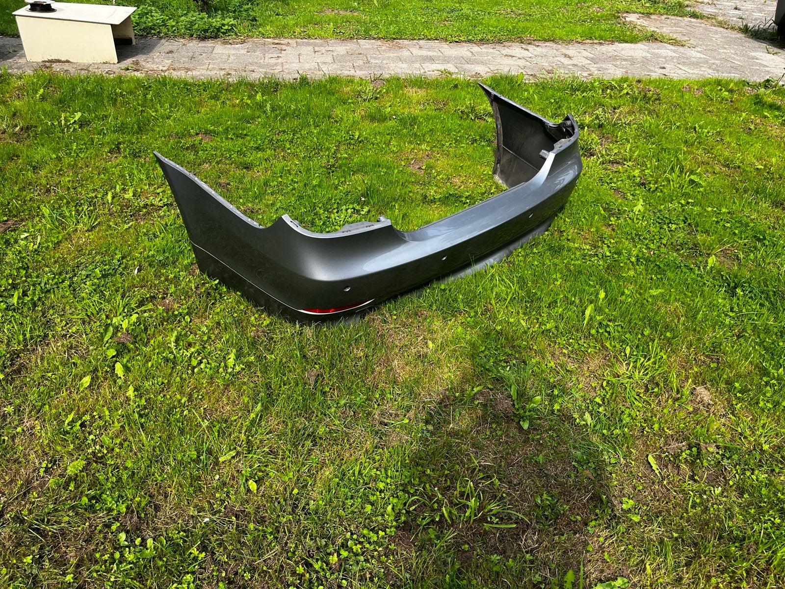 BMW E60 Pre-LCI Achterbumper Silbergrau - Lichte Gebruiksspo, Ophalen, Gebruikt, Achter, Bumper