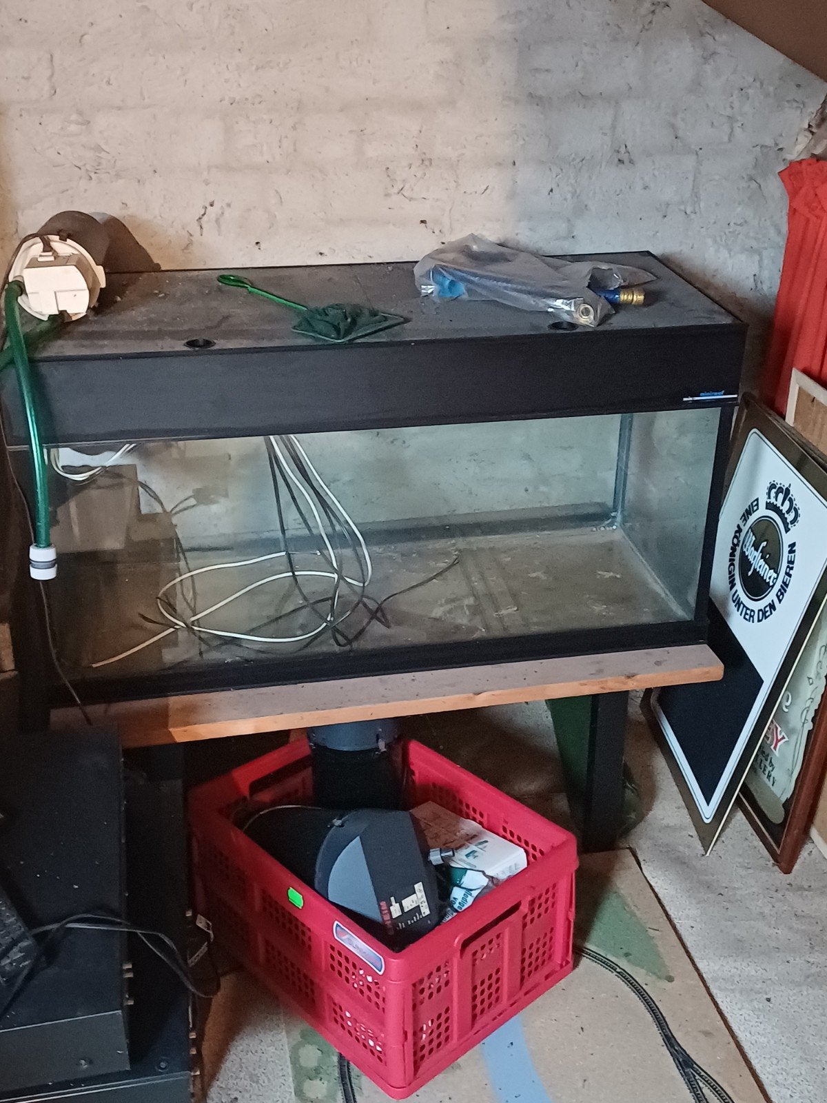 te koop groot aquarium, Ophalen, Leeg aquarium