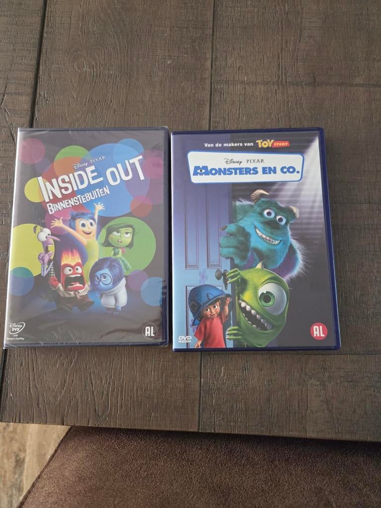 Disney Pixar DVD's: Inside Out & Monsters en Co., Gebruikt, Alle leeftijden, Ophalen of Verzenden, Komedie