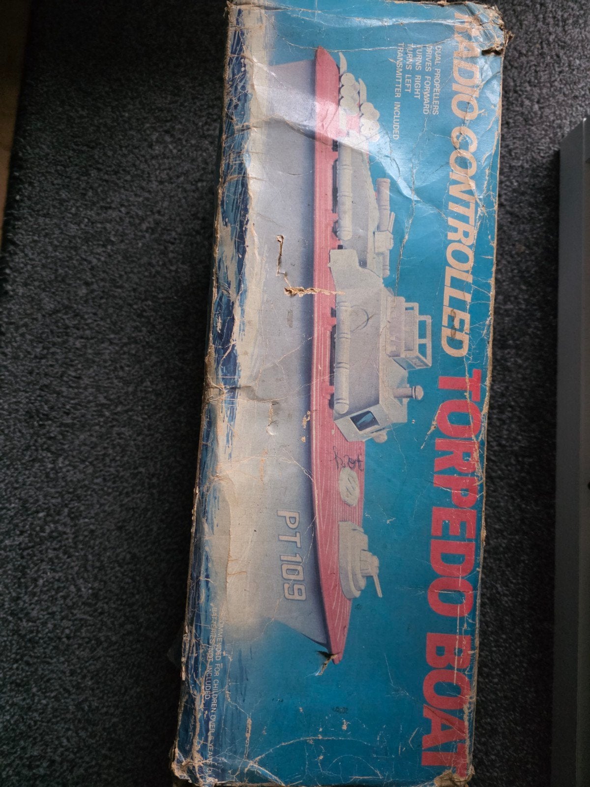 Vintage Radiobestuurde Torpedoboot PT109 - Model 7723, Ophalen
