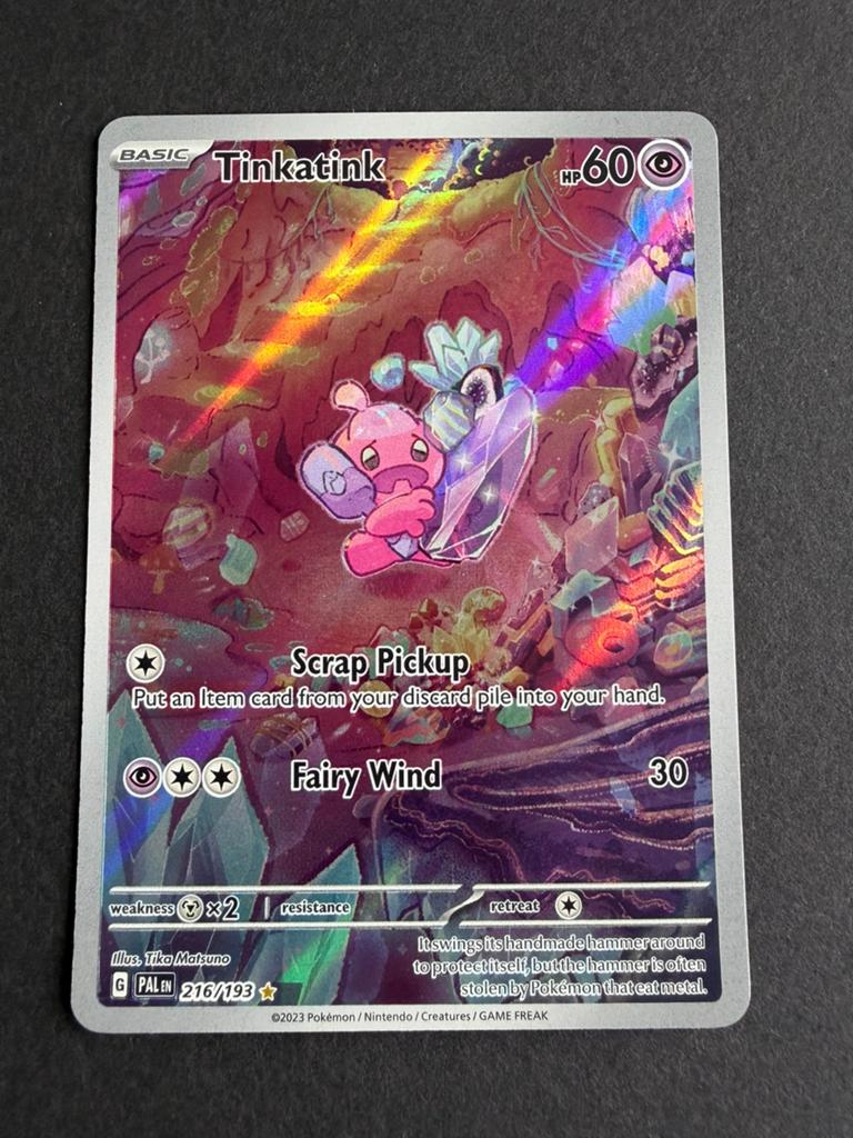 Pokemon kaart tinkatink pal 216, Ophalen of Verzenden, Zo goed als nieuw