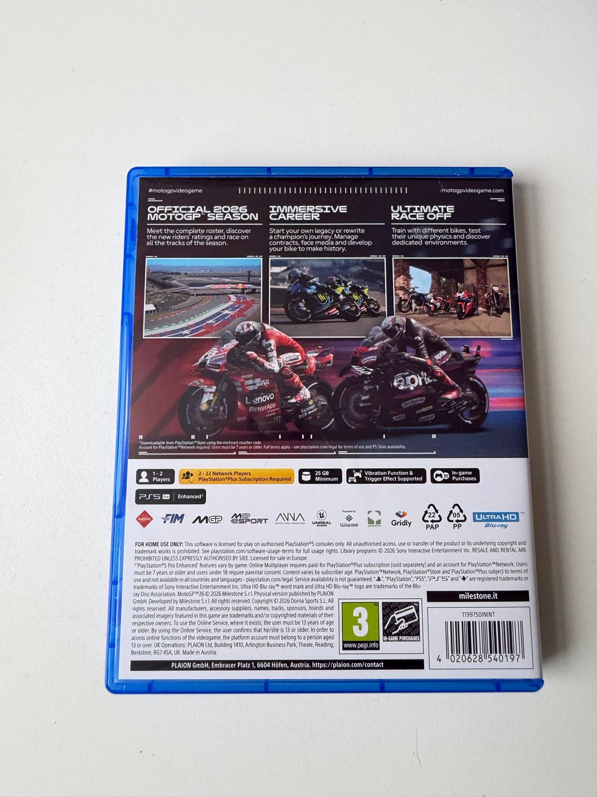 MotoGP 26 - PS5 (Day One Edition), Online, Racen en Vliegen, 2 spelers, Ophalen of Verzenden