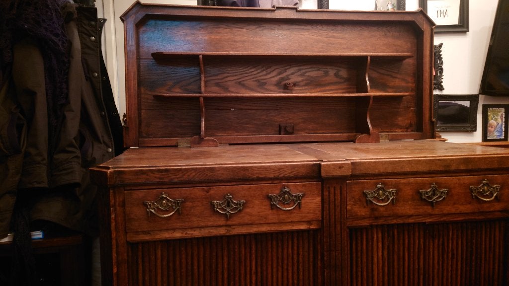 Antieke buffet kast, Ophalen