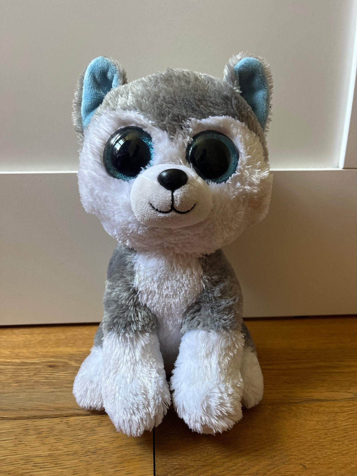 TY Beanie Boo Slush de Husky - 24cm knuffel, Grijs, Middelgroot (20 tot 80 cm), Ty, Hond