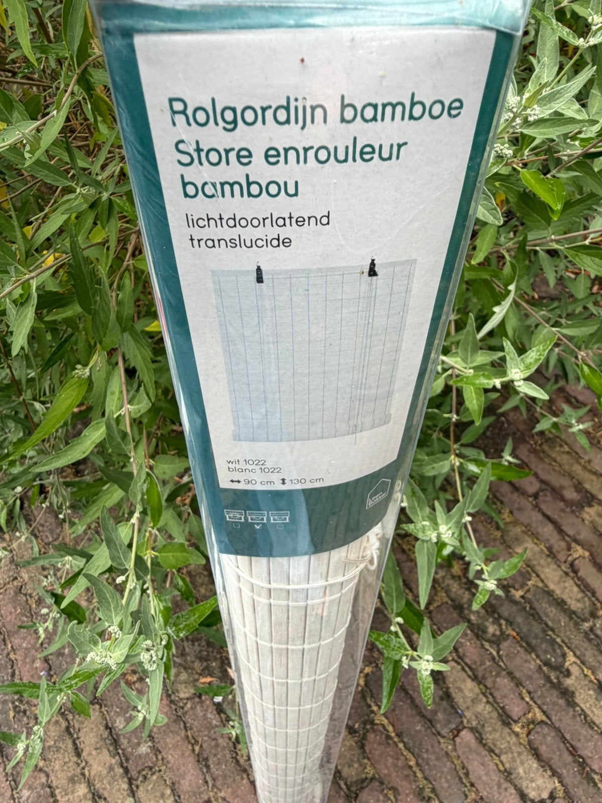 Rolgordijn bamboe van Leen Bakker NIEUW, 90 cm, Overige merken, Wit, Nieuw