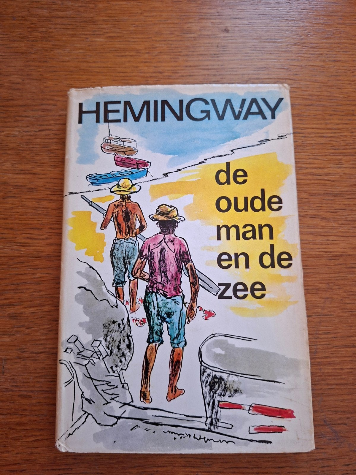 De Oude Man en de Zee - Ernest Hemingway (Geïllustreerd), Ophalen of Verzenden, Gelezen, Ernest Hemingway, Nederland