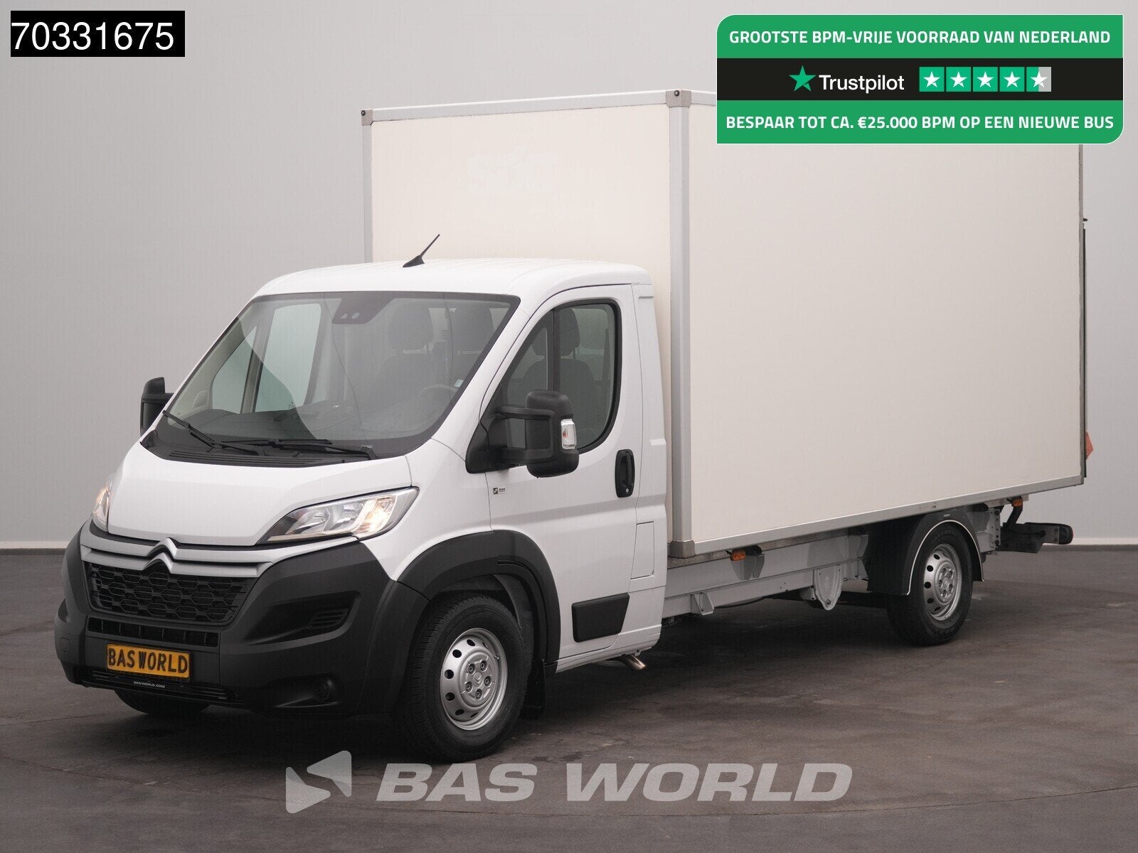 Citroën Jumper 165PK D'Hollandia Laadklep Bakwagen Airco Eu, Stof, Gebruikt, Euro 6, 4 cilinders