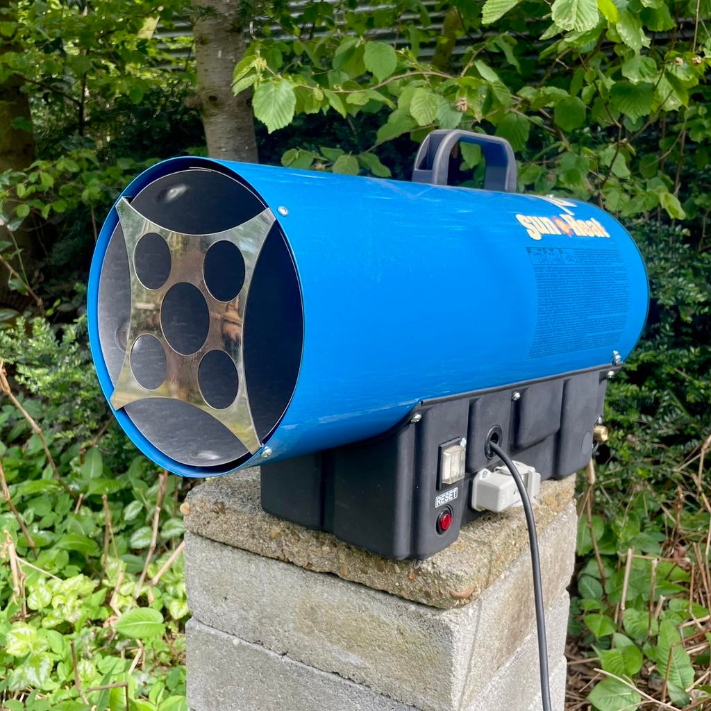 Gaskachelventilator / Mobiele Gaskachel  30kW Sun Heat, 30 tot 80 cm, Kachel, Ophalen of Verzenden, Zo goed als nieuw