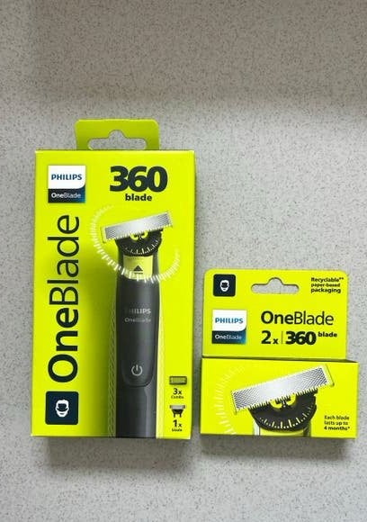 Philips OneBlade Scheerapparaat + 2 extra mesjes, Verzenden, Nieuw, Scheren en Epileren