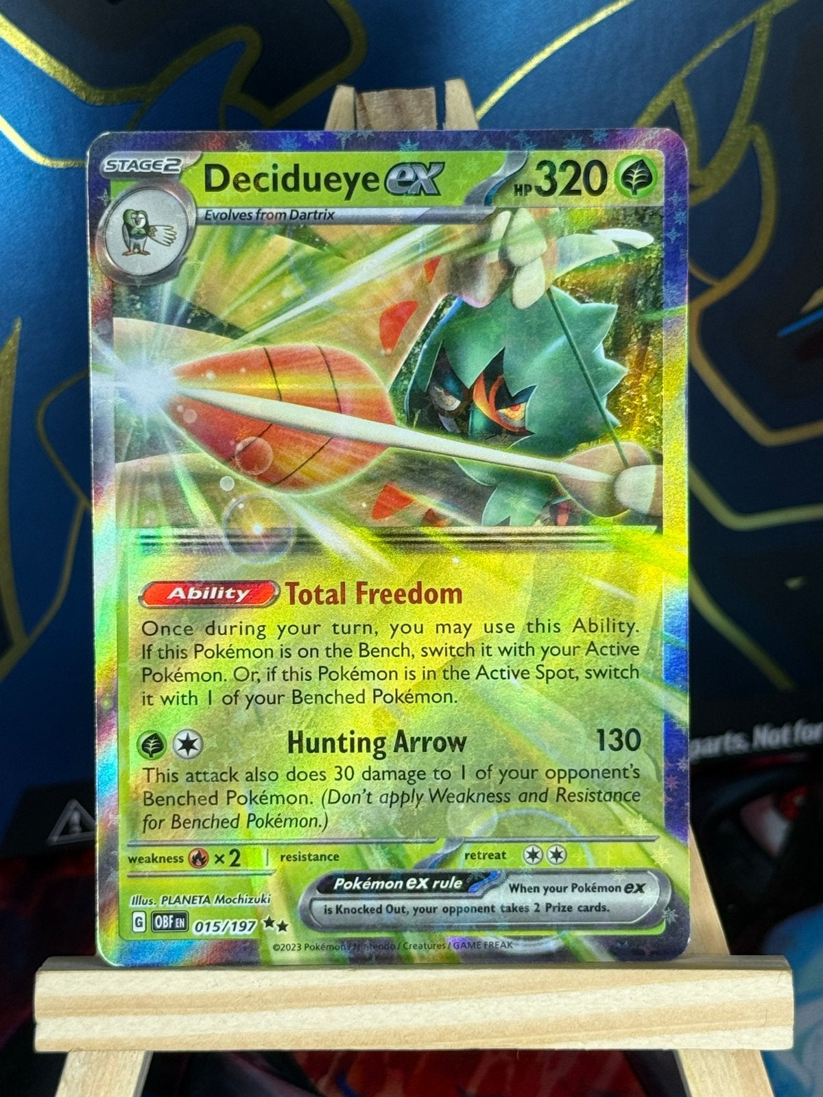 Decidueye ex #15 | Pokemon Obsidian Flames, Verzenden, Zo goed als nieuw, Losse kaart, Foil