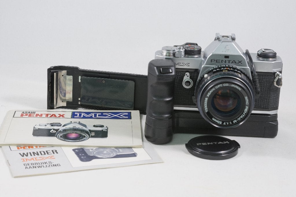 Pentax MX met 50mm f/1.7 lens, Winder & Dial Data, Ophalen of Verzenden, Gebruikt, Spiegelreflex, Pentax