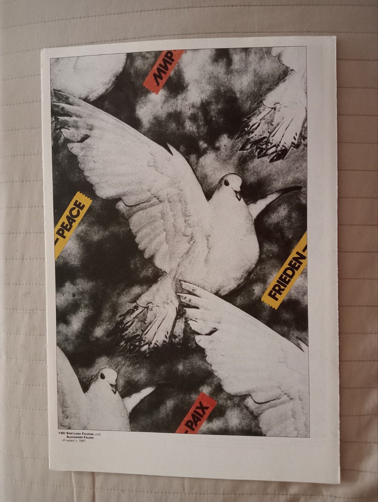 Affiche Rusland USSR Sovjet-Unie Perestroika 1987 Peace Pax, Ophalen of Verzenden