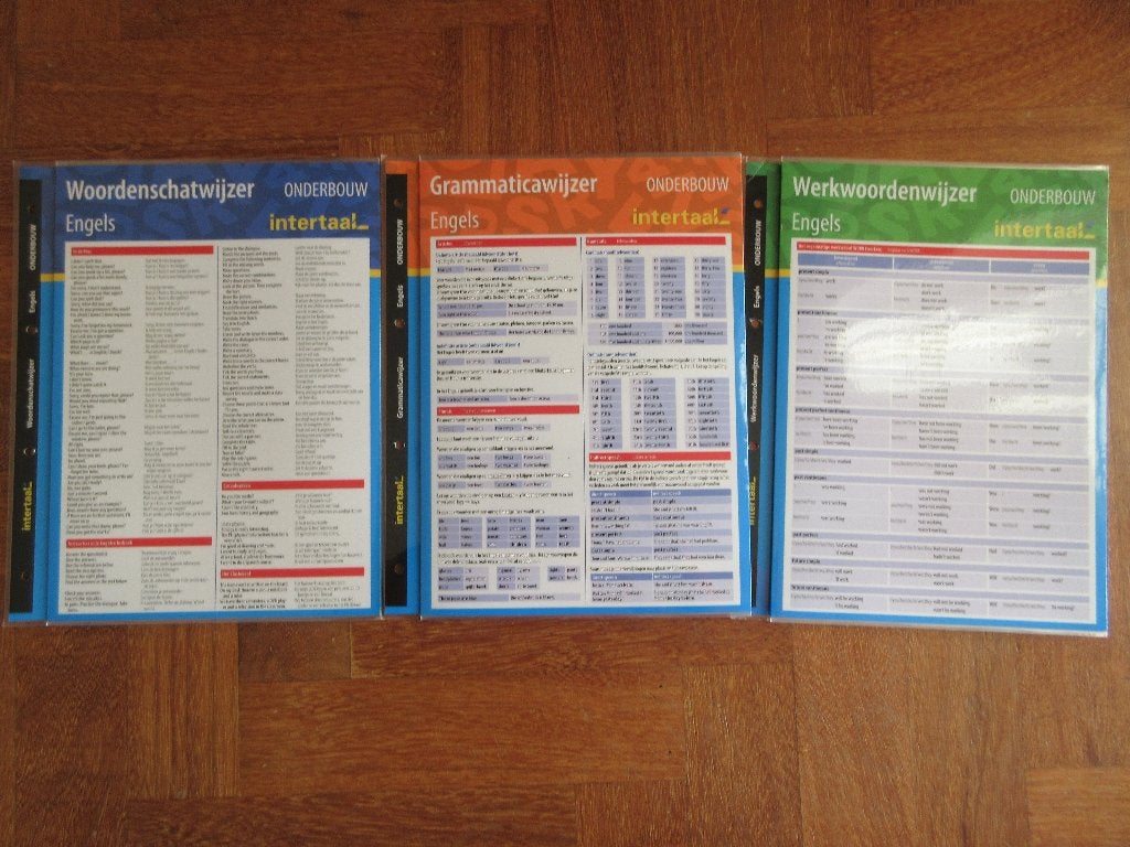 3 x grote kaarten Intertaal ENGELS, Ophalen of Verzenden, Gelezen, Overige niveaus, Engels