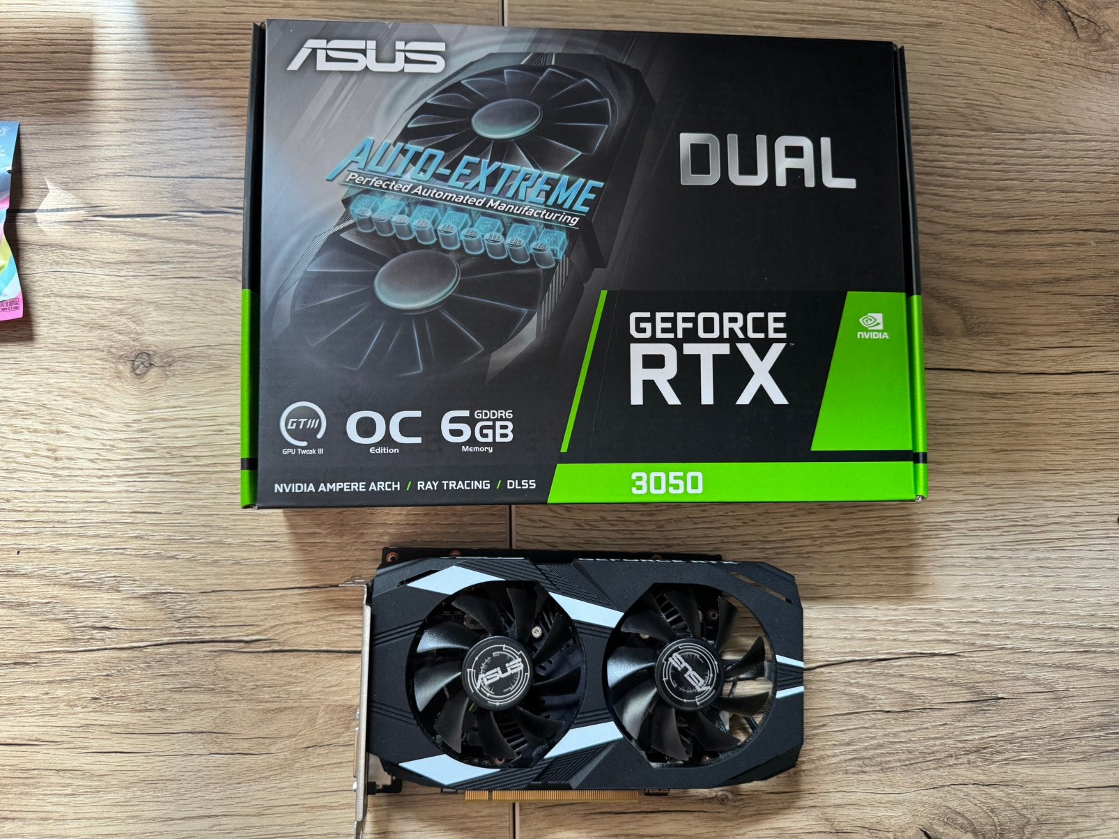 ASUS Dual GeForce RTX 3050 OC Edition 6GB, Ophalen, Gebruikt, GDDR6, PCI-Express 4