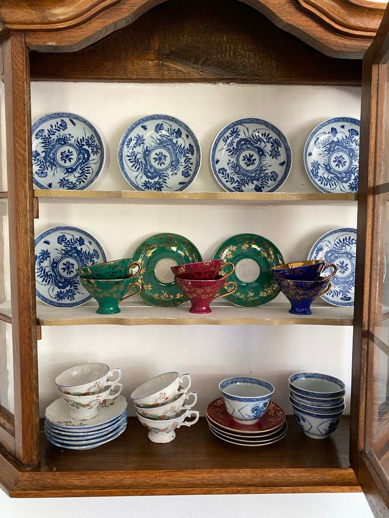 Chinees en Duits porselein - Diverse kopjes en schotels, Ophalen