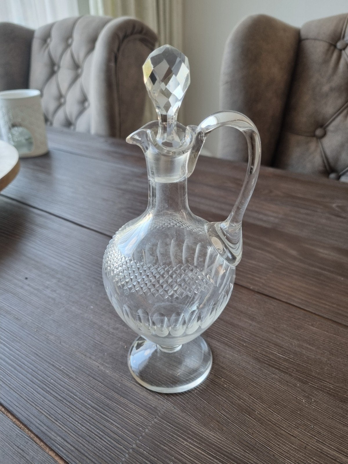 Vintage kristallen karaf met stop, Ophalen