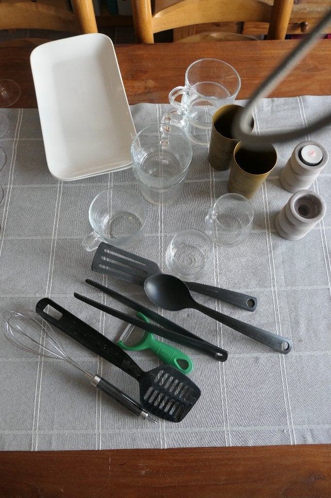 Keukengerei + Wijnglazen, Huis en Inrichting, Keuken | Keukenbenodigdheden, Ophalen, Gebruikt, Overige materialen