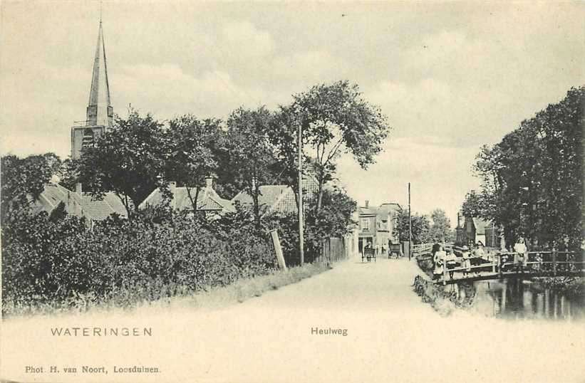 380-945-021 Wateringen Heulweg, Verzamelen, Ansichtkaarten | Nederland, Verzenden, Voor 1920, Zuid-Holland
