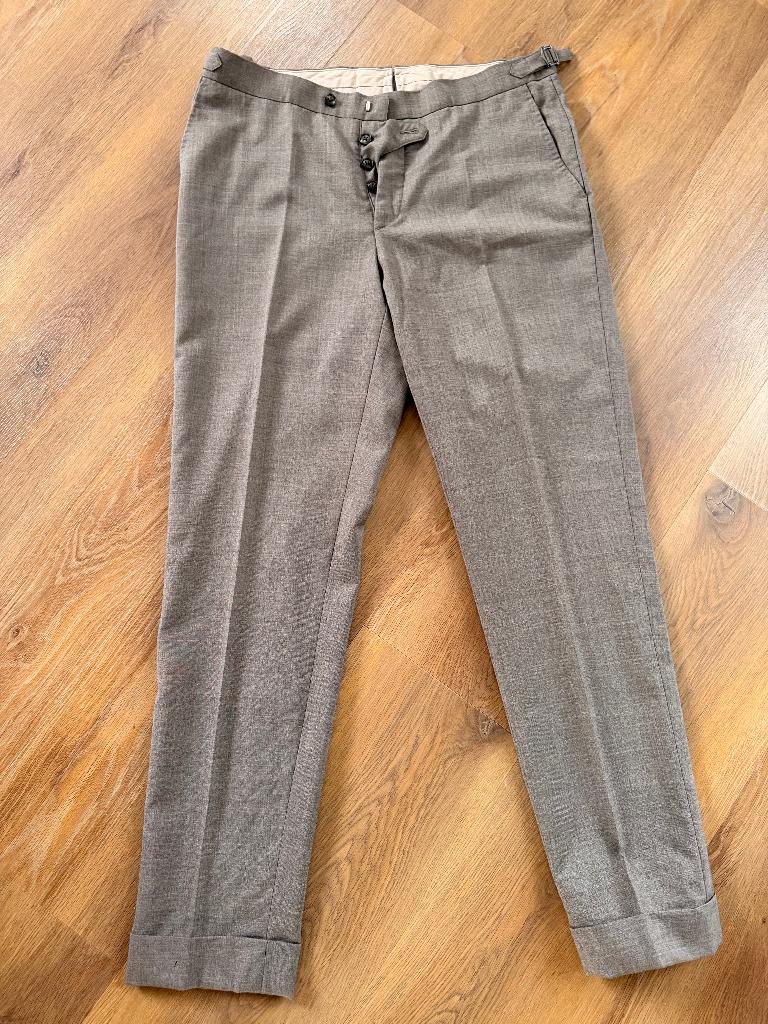 Suit Supply Brescia pantalon maat 50, bruin, Kleding | Heren, Broeken en Pantalons, Bruin, Maat 48/50 (M), Ophalen of Verzenden