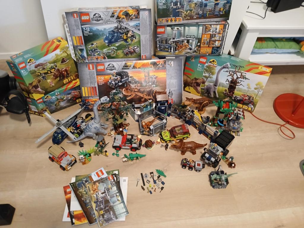 Grote LEGO Jurassic World en Jurassic Park collectie, Ophalen of Verzenden, Zo goed als nieuw, Overige merken