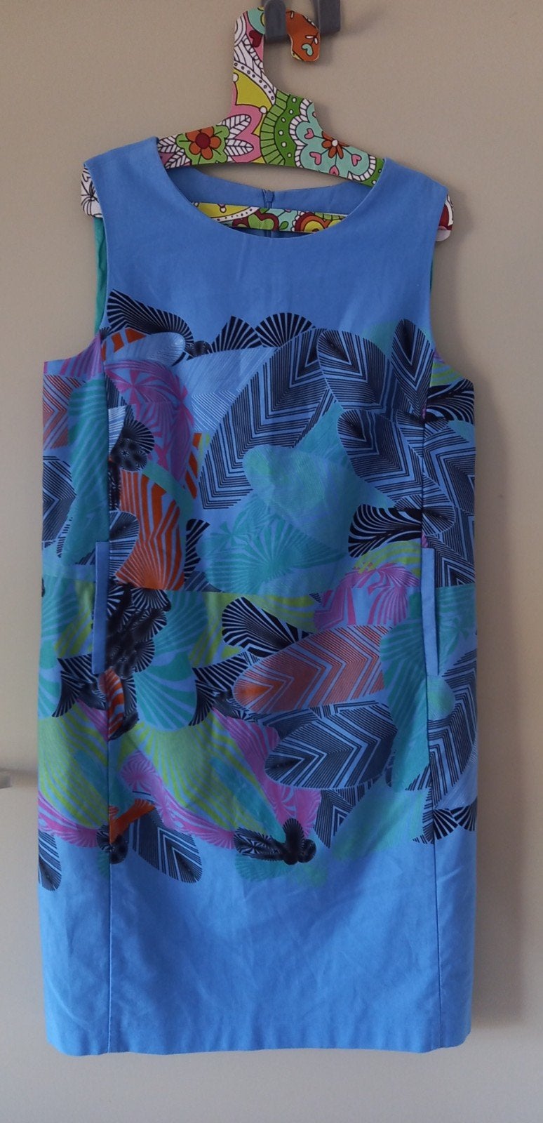 Marimekko Jurk met Kleurrijke Print, Marimekko, Maat 42/44 (L), Zo goed als nieuw, Knielengte