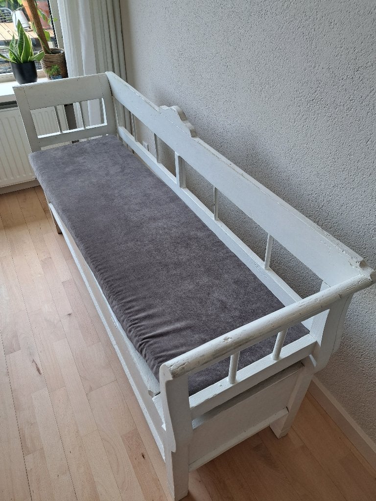Eetkamerbank met kussen, Ophalen, Gebruikt, Minder dan 75 cm, 150 tot 200 cm