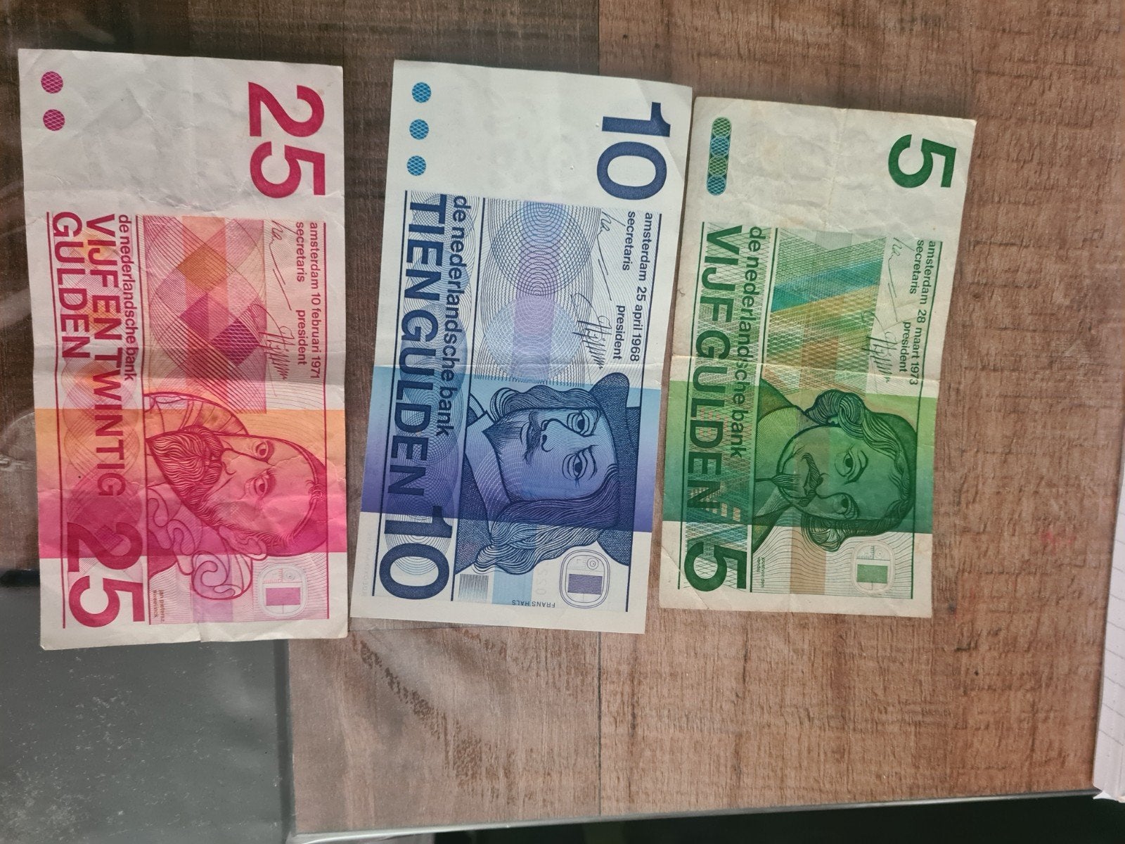 3x oude biljetten, Postzegels en Munten, Bankbiljetten | Nederland, Ophalen of Verzenden